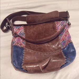 The Sak Vintage Multicolor Patchwork Leather Crossbody Bag